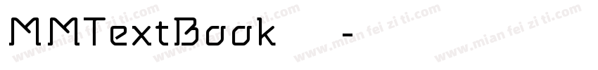 MMTextBook 语言英文字体转换